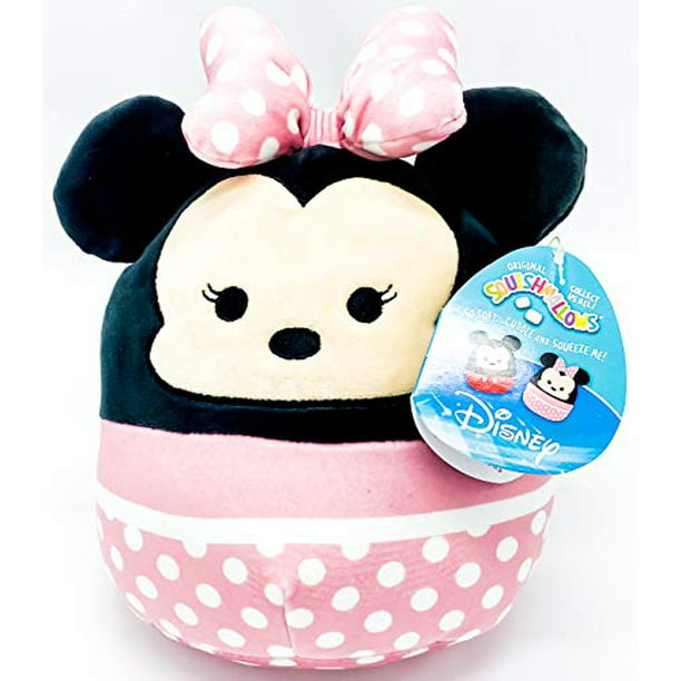 Squishmallow Minnie Mouse Plush 7" Disney Pink Polka Dot 2021 Kellytoyt for sale online